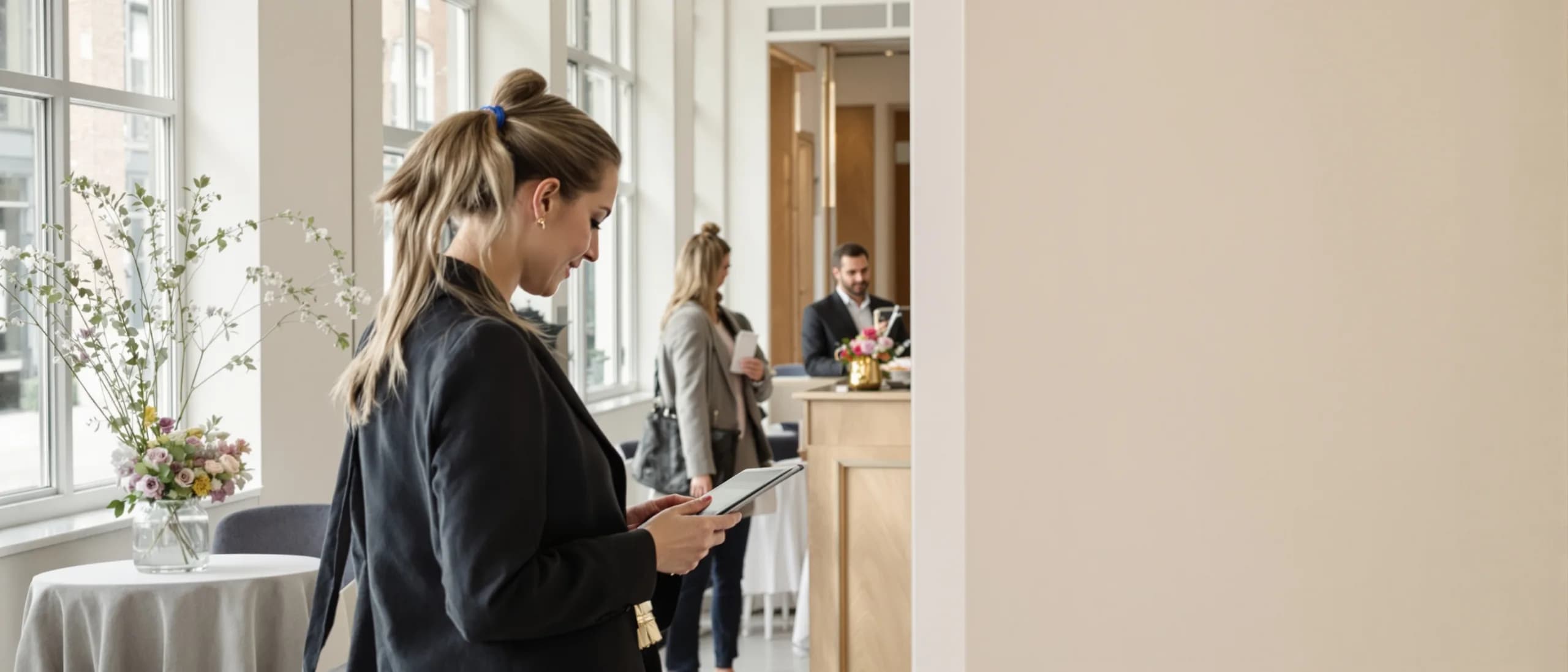 Beeld bij de tutorial Gastenlijst aan de deur: deels inchecken