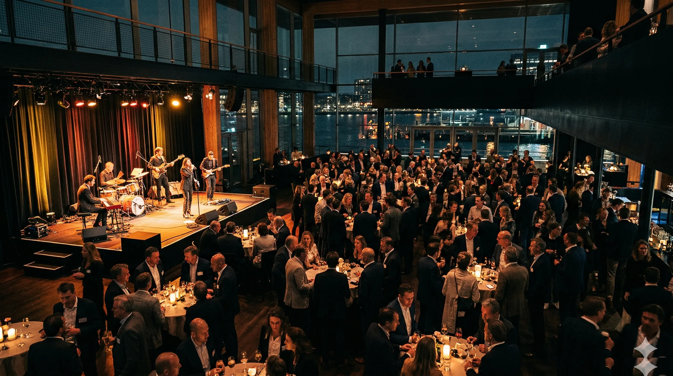 Feest met liveband op eventlocatie, personeelsplanning via Backemp